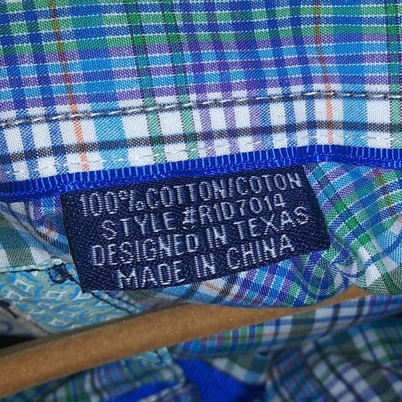 Rough Stock Panhandle Slim SS Button Down Shirt Lg NWT - Picture 3 of 7